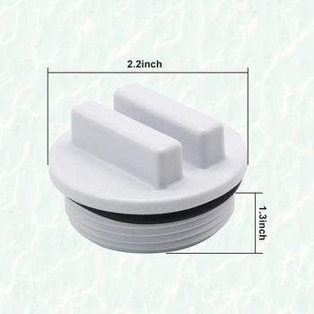 Baseino drenažo kamštis su O žiedu (PVC medžiaga; žiemai; drenažas)