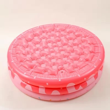 Suapvalintas spurgos formos pripučiamas baseinas vaikams – PVC, INFTOY, namų naudojimui, vaikų vandens žaidimams