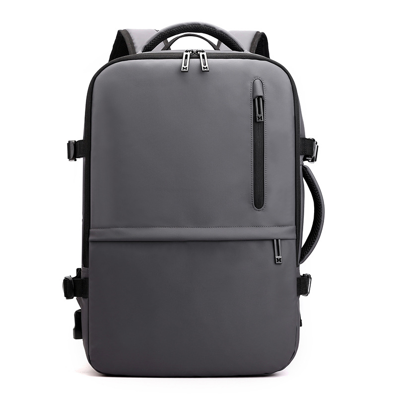 Rucsac pentru bărbați cu logo imprimat, pentru călătorii de afaceri, extensibil 20–35 L, încăpător pentru laptop de 14 inch, rezistent la apă