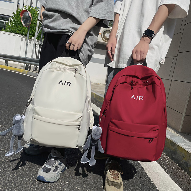 Harajuku-stílusú minimalist hátizsák, egyszínű, nagy kapacitású, uniszex, közép- és általános iskolás diákok számára