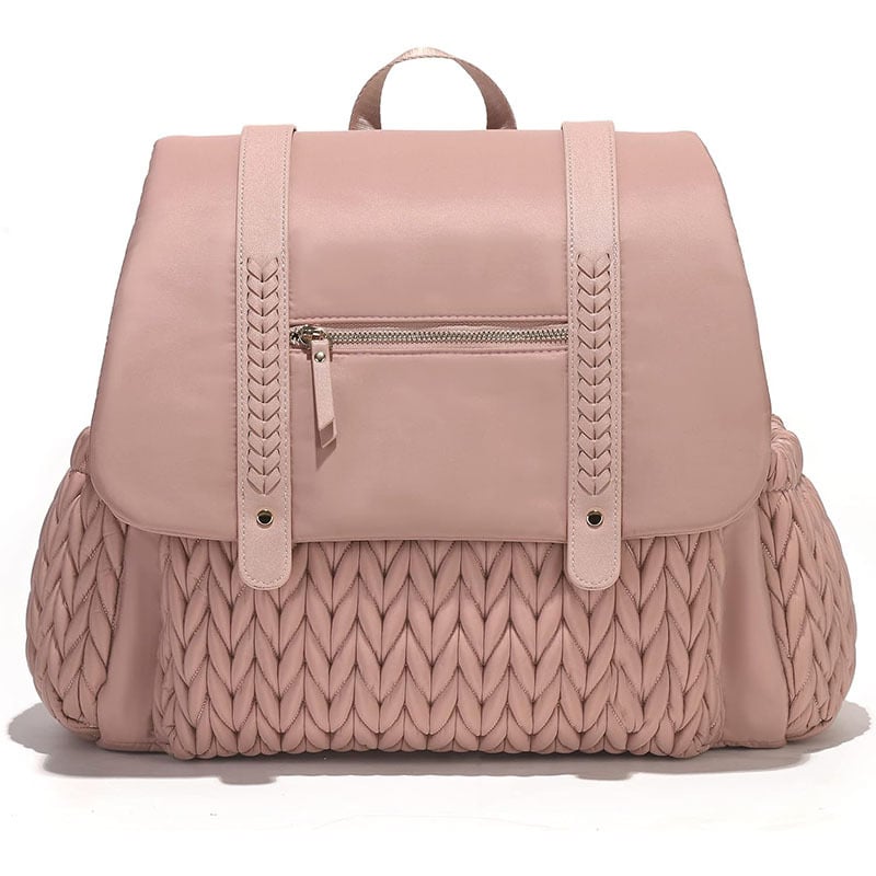 Geantă de scutece, nylon impermeabil, stil urban minimalist, capacitate mare, curea cu pernă de aer