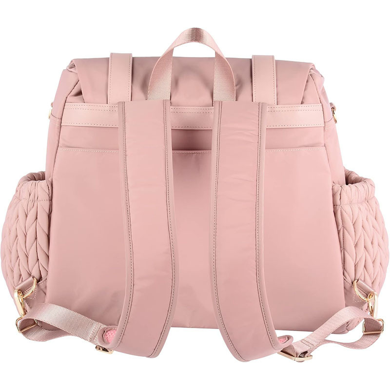 Geantă de scutece, nylon impermeabil, stil urban minimalist, capacitate mare, curea cu pernă de aer