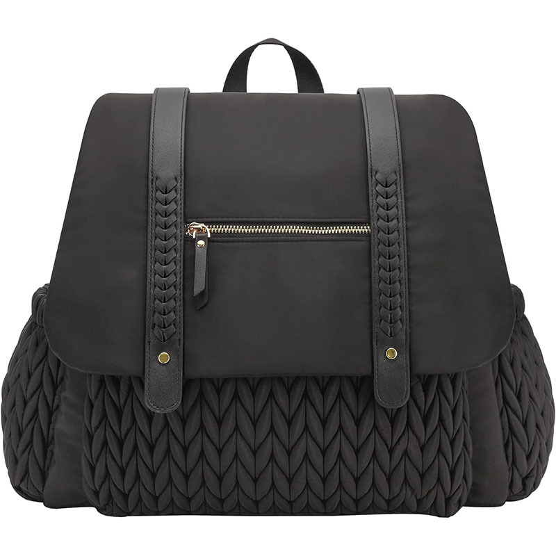 Geantă de scutece, nylon impermeabil, stil urban minimalist, capacitate mare, curea cu pernă de aer