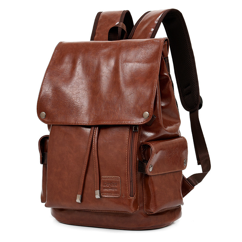 PU nahast seljakott suure mahutavusega 36-55 L, sülearvutiga sobiv, polüestervooder, kõverad õlarihmad