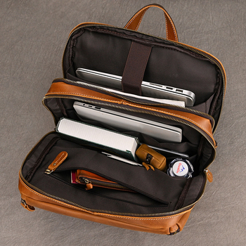 Σακίδιο από γνήσιο δέρμα Crazy Horse, unisex, μεγάλης χωρητικότητας 20–35L, αντικλοπής, για φορητό έως 15 ιντσών, καθημερινά ταξίδια και επαγγελματικά