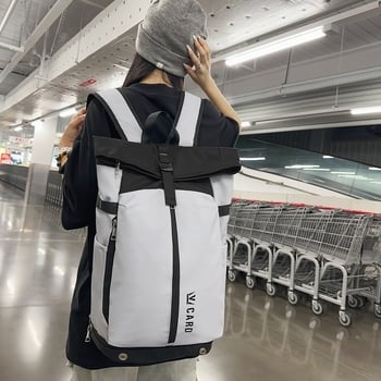Hátizsák nagy kapacitású 20–35L, nylon, városi minimalist stílus, 15 hüvelykes laptophoz, légpárnás vállpántok