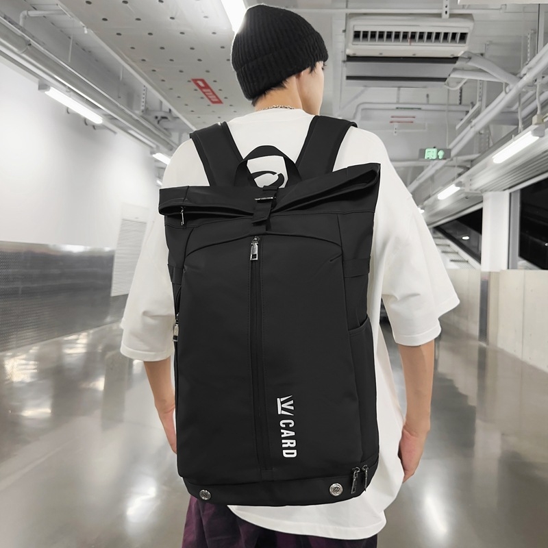 Hátizsák nagy kapacitású 20–35L, nylon, városi minimalist stílus, 15 hüvelykes laptophoz, légpárnás vállpántok