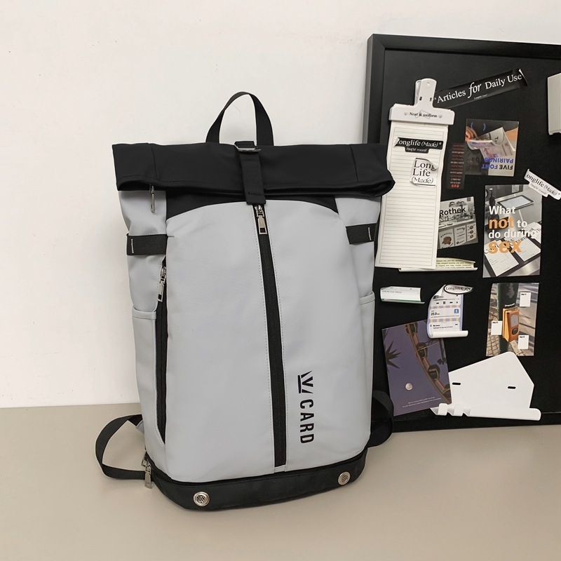 Hátizsák nagy kapacitású 20–35L, nylon, városi minimalist stílus, 15 hüvelykes laptophoz, légpárnás vállpántok