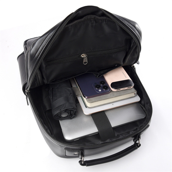 Unisex σακίδιο για φορητό υπολογιστή - PU αδιάβροχο, 20–35 L, κατάλληλο για 15 ιντσών φορητό, ελαφρύ, ιμάντες αερόσφυξης (20–35 L; 15\'\' laptop; PU; αδιάβροχο; ιμάντες αερόσφυξης)