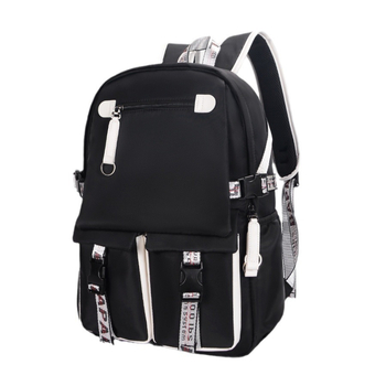 Rucsac universitar unisex, din material Oxford, impermeabil, capacitate 20–35 L, compatibil cu laptop de 16 inch, model geometric