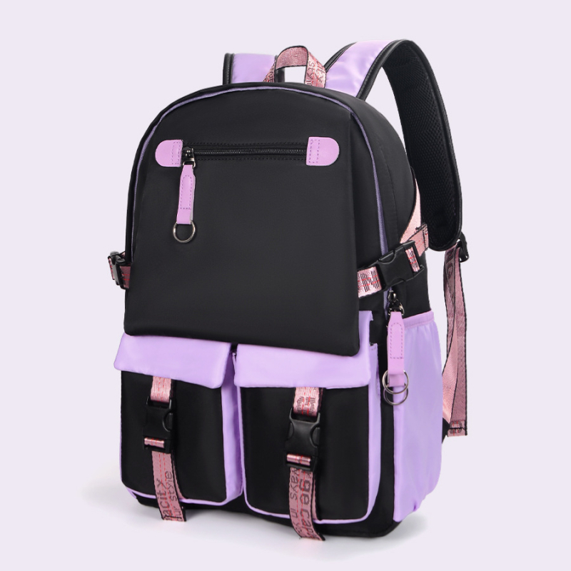 Rucsac universitar unisex, din material Oxford, impermeabil, capacitate 20–35 L, compatibil cu laptop de 16 inch, model geometric