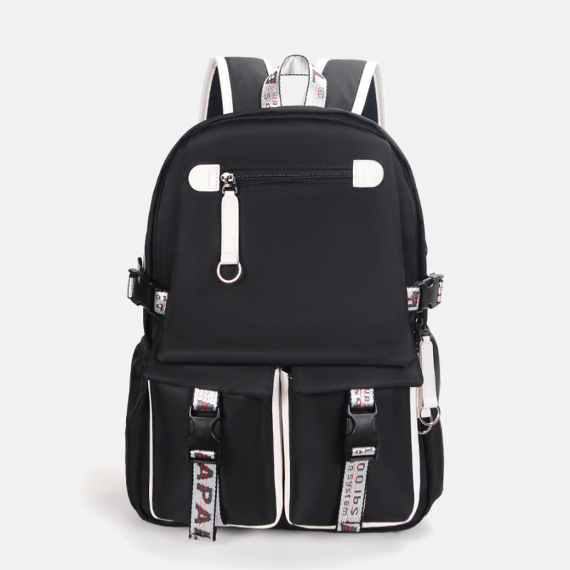 Rucsac universitar unisex, din material Oxford, impermeabil, capacitate 20–35 L, compatibil cu laptop de 16 inch, model geometric