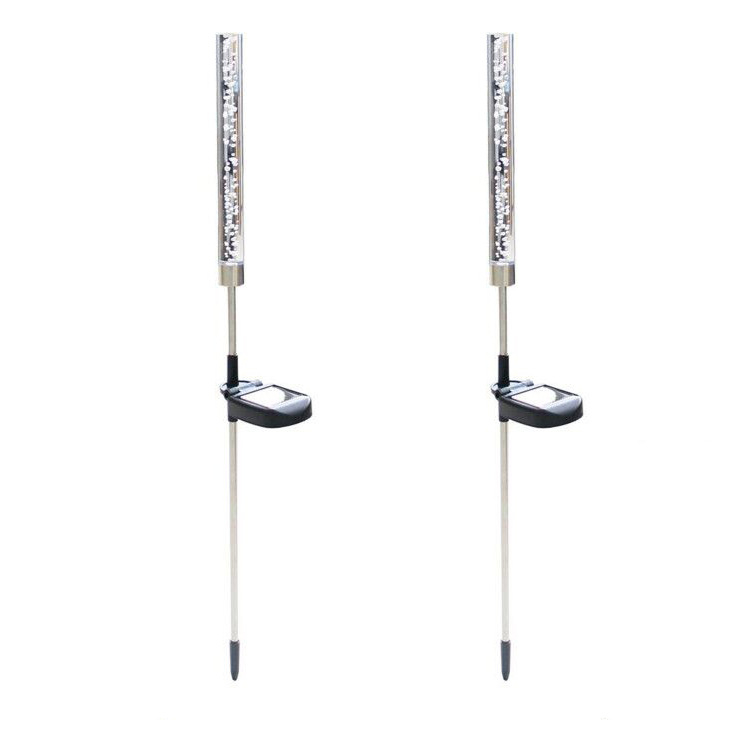 Градинско слънчево LED осветление, корпус от неръждаема стомана, IP65, 0.5W, 6–12 ч работа, модел WJ-DC-QPB