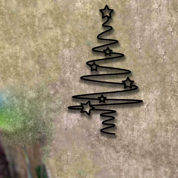 Μεταλλικό Χριστουγεννιάτικo Δεντράκι – Μοντέρνο Μινιμαλιστικό Διακόσμητικό Τοίχου για Οικία, Γραφείο και Εξωτερικούς Χώρους