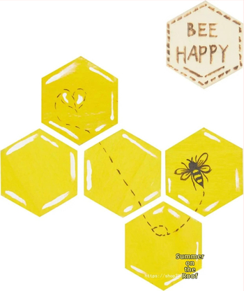 Ξύλινα εξάγωνα δίσκοι ποτών, 100 τεμάχια, μάρκα Midsummer, για DIY ζωγραφική παιδιών και παιχνίδι πάρτι παζλ