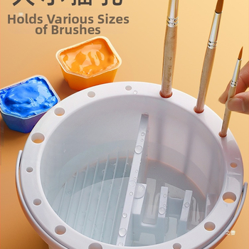 Trijų vienoje plovimo kibiras su palete, nešiojamas daugiafunkcinės tapybos priemonės; prekė Variety; medžiaga: šilkas gėlė; bazinis įpakavimas