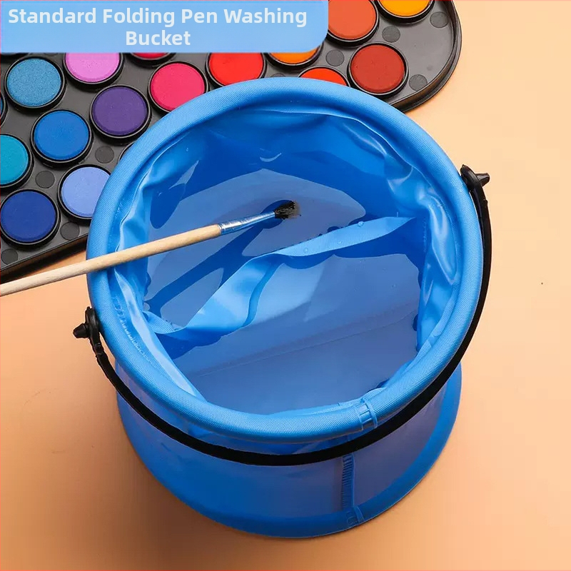 Trijų vienoje plovimo kibiras su palete, nešiojamas daugiafunkcinės tapybos priemonės; prekė Variety; medžiaga: šilkas gėlė; bazinis įpakavimas