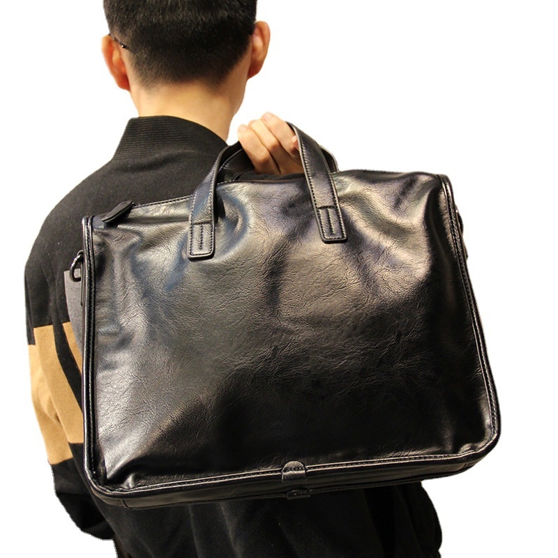 Boehner férfi crossbody táska üzleti utazásokhoz – egyszínű minta, 2024 ősz