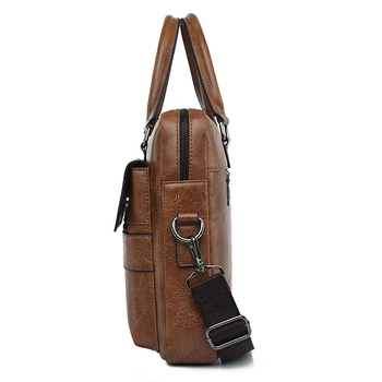 Мъжка делова чанта PU кожа, водоустойчива, модел B8012, бизнес пътуване, полиестерна подплата