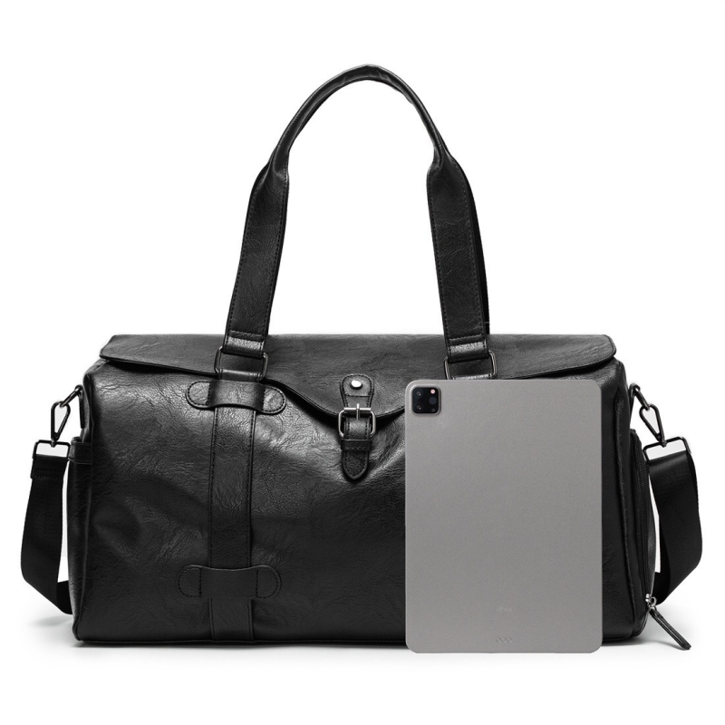 Geantă de sport și călătorie pentru bărbați, capacitate mare, material PU, ultraușoară, anti-furt, separare umed-uscată