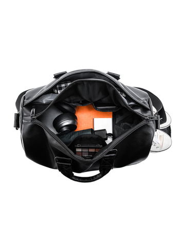 Τσάντα γυμναστικής με διαχωρισμό ξηρών και βρεγμένων, χωρητικότητα 20–35 L, υλικό PU, επένδυση πολυεστέρα, στυλ δρόμου