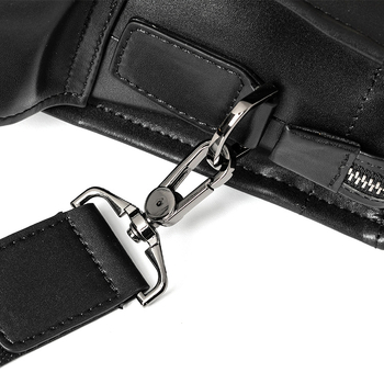 Мъжки кожен делови портфейл, модел 6586-3, стил бизнес пътуване, първи слой кравешка кожа, естествена кожа