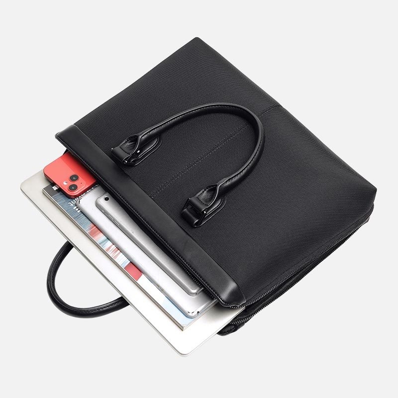 Vyrų verslo krepšys dokumentams, atsparus vandeniui Oxford audinys, modelis T2116, su vidiniu sluoksniu verslo kelionėms