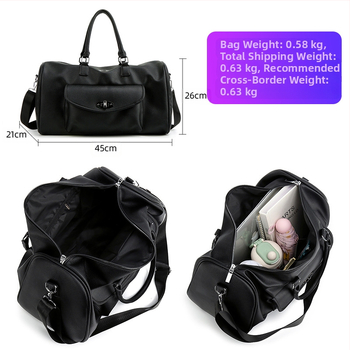 Τσάντα ταξιδιού από PU, 20–35L χωρητικότητα, εξαιρετικά ελαφριά με επεκτειόμενη σχεδίαση, JOAN JI, για επαγγελματικά ταξίδια