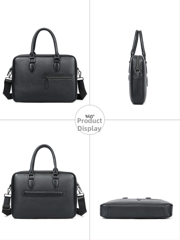 Vyrinė odinė verslo rankinės Maltette – pirmojo sluoksnio karvės odos, vientisa spalva, patvari konstrukcija ir poliesterio-kokvilinės pamušalas