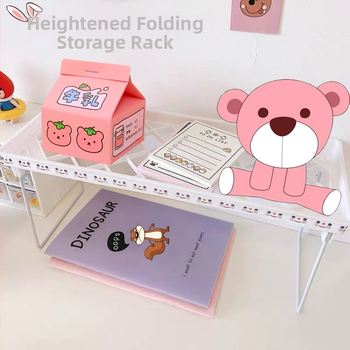 Αναδιπλώσιμο ράφι γραφείου αποθήκευσης από PP, 1 επίπεδο, πολλαπλών χρήσεων, σε στυλ ιαπωνικού μινιμαλισμού