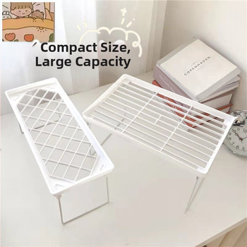 Αναδιπλώσιμο ράφι γραφείου αποθήκευσης από PP, 1 επίπεδο, πολλαπλών χρήσεων, σε στυλ ιαπωνικού μινιμαλισμού