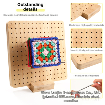 Ξύλινο διατρητό πάνελ για το πλέξιμο και το σχήμα λουλουδιών, χειροποίητη κατασκευή από μπαμπού και ξύλο; 8 τεμάχια ανά κουτί, συνολικό βάρος 2 κιλά