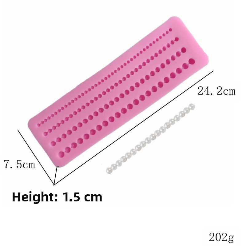 Excelle Silikoonist Küpsetuskook Vorm – Ringikujuline Pärlite Kaelakee Motiiv