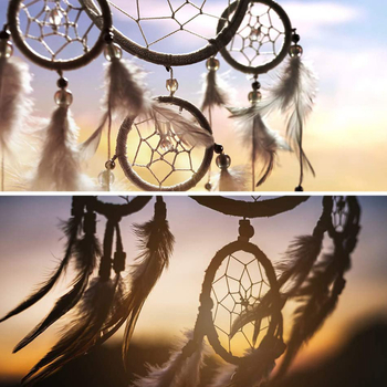 Γιρλάντα ονείρων για ανάρτηση στον τοίχο, κυκλικό πλαίσιο από μπαμπού, μοντέρνος μινιμαλιστικός σχεδιασμός; Υλικό: Μπαμπού; Κατηγορία: Κύκλος από μπαμπού; Γενική χρήση