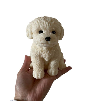 Φόρμα από σιλικόνη για κεριά σε σχήμα teddy σκύλου – κατάλληλη για κεριά, σαπούνι και γύψο· συσκευασία: opp bag