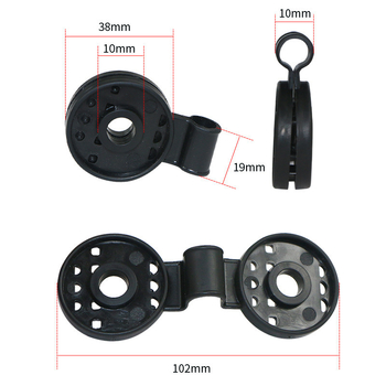 Τριμελές σετ πλαστικών κλιπ για στερέωση εξωτερικής σκίασης κήπου