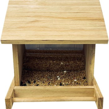 Medinė paukščių lesykla lauko sodui, paukščiams, be importo, kita prekės ženklo