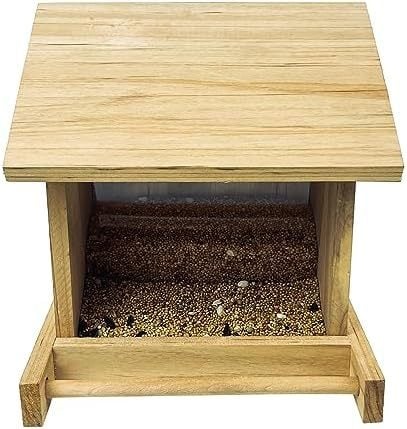 Medinė paukščių lesykla lauko sodui, paukščiams, be importo, kita prekės ženklo