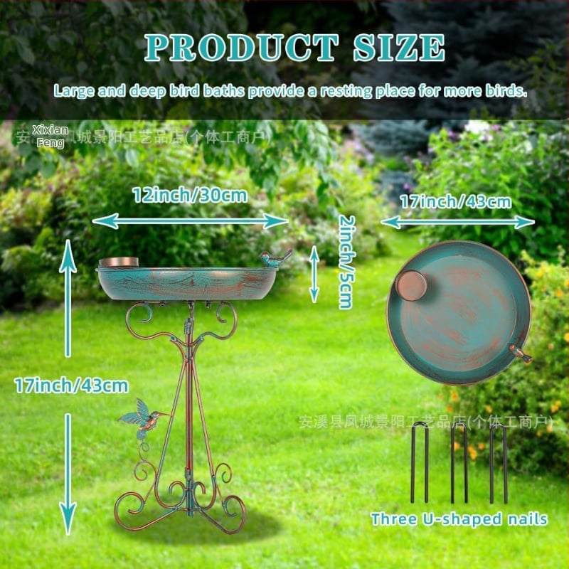 Metalinė lauko paukščių vonelė – sulankstoma geležies amatas, Jingyang JY-135