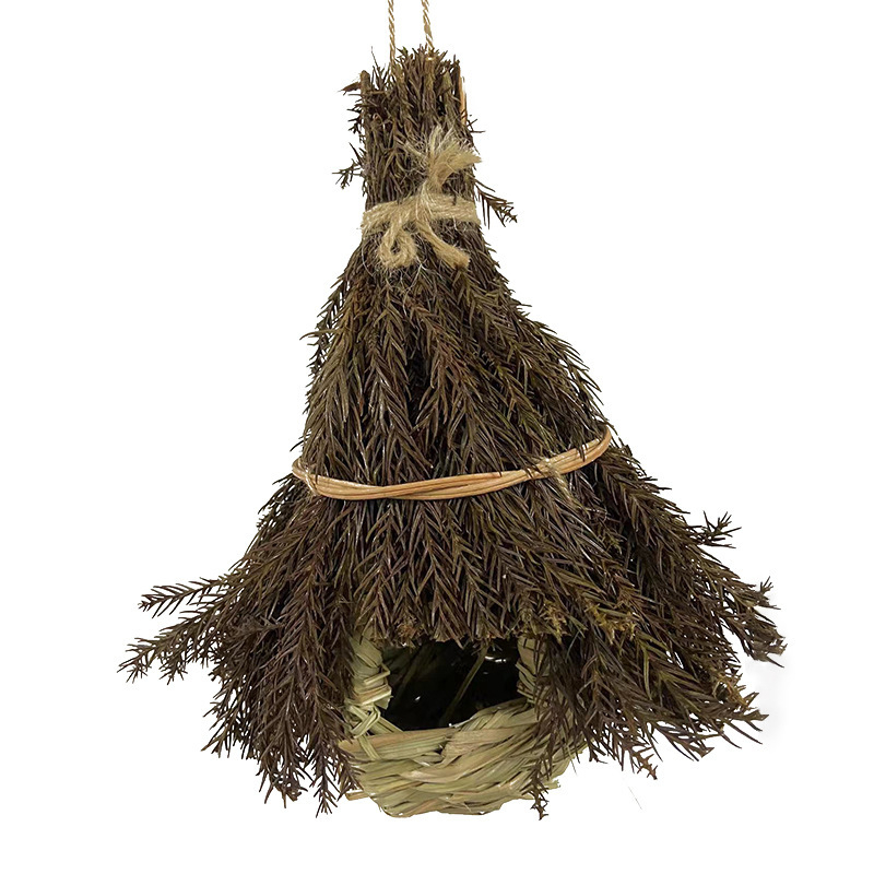 Žolinis paukščių namelis — rankų darbo, sodo dekoras, skirtas paukščiams, Baog prekės ženklas