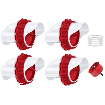 Automatinis viščiukų ir ančių šėrimo indas, atsparus lietui, gravitacinis šėrimas, iš plastiko