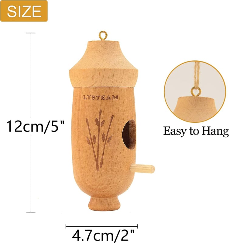 Medinis apvalus paukščių lizdas – sodo dekoracija, prekinis ženklas Best, skirtas paukščiams