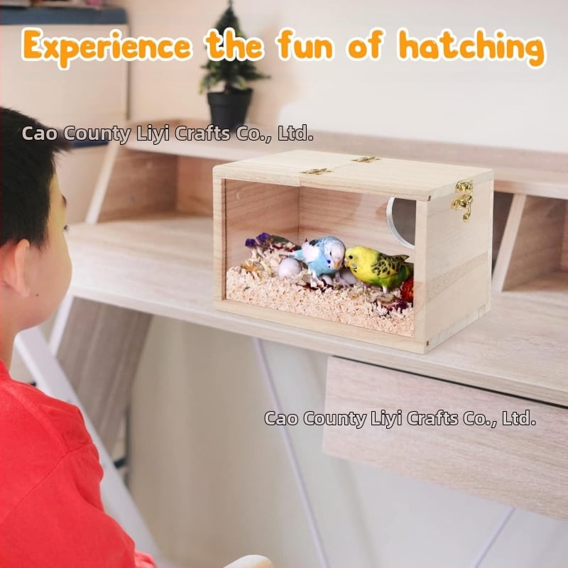 Medinė veislinė dėžutė paukščiams, prekės ženklas Liyi