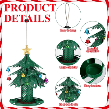 Αυτόματος εξωτερικός κρεμαστός μεταλλικός τροφοδότης-πουλιών