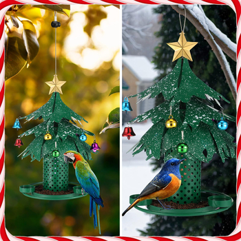 Αυτόματος εξωτερικός κρεμαστός μεταλλικός τροφοδότης-πουλιών