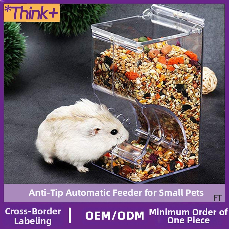 Akrila automātiskā barotava maziem mājdzīvniekiem – uzstādāma pie būra, piemērota maziem mājdzīvniekiem