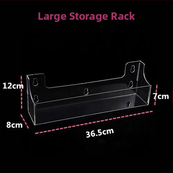 Ακρυλική βάση ποτών με βεντούζα – διαφανής, μοντέρνος μινιμαλιστικός σχεδιασμός; κατάλληλη για σαλόνι, υπνοδωμάτιο, μελέτη ή τραπέζι; για τηλεχειριστήρια, κινητά, καλλυντικά, μικροαντικείμενα και καλώδια.