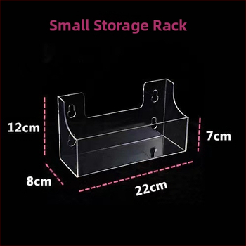 Ακρυλική βάση ποτών με βεντούζα – διαφανής, μοντέρνος μινιμαλιστικός σχεδιασμός; κατάλληλη για σαλόνι, υπνοδωμάτιο, μελέτη ή τραπέζι; για τηλεχειριστήρια, κινητά, καλλυντικά, μικροαντικείμενα και καλώδια.