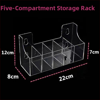 Ακρυλική βάση ποτών με βεντούζα – διαφανής, μοντέρνος μινιμαλιστικός σχεδιασμός; κατάλληλη για σαλόνι, υπνοδωμάτιο, μελέτη ή τραπέζι; για τηλεχειριστήρια, κινητά, καλλυντικά, μικροαντικείμενα και καλώδια.