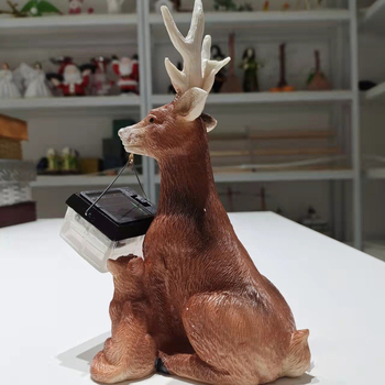 Декоративно осветително изделие от смола със слънчево захранване и животински фигури за двор, дом и бюро — подходящ подарък за сватби и рождени дни